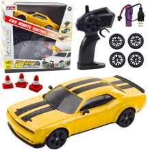 Kaugjuhitav sportauto Lean Toys, kollane, 4WD