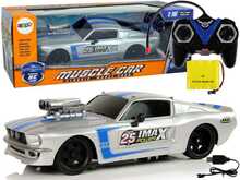 RC sportauto Lean Toys Muscle Car Classic, 10253, hõbe, 1:16