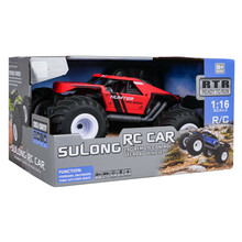 RC roomikauto Roger Hunter, 1:16, punane