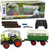 Pulditraktor Lean Toys, 1:24, roheline