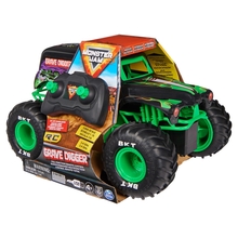 Raadioteel juhitav maastur Monster Jam Grave Digger, 6068258, 1:15, must/roheline