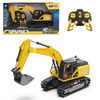 Raadiojuhitav ekskavaator Mondo Motors 13-63847, must/kollane, 1:24