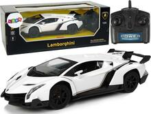 Raadio teel juhitav auto Lean Toys Lamborghini Veneno, 9740, 1:24, valge