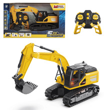 Raadiojuhitav ekskavaator Mondo Motors 13-63847, must/kollane, 1:24