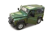 Raadioteel juhitav auto Jamara Land Rover Defender, 405154, 1:24, roheline