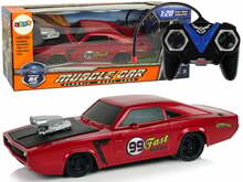 Kaugjuhitav sportauto Lean Toys Muscle Car, 10242, punane, 1:20, 19 cm