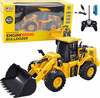 Pulditav buldooser Lean Toys RC 2.4G 9CH, kollane