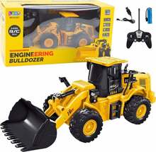 Pulditav buldooser Lean Toys RC 2.4G 9CH, kollane