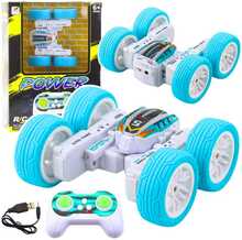 Raadioteel juhitav akrobaatauto Lean Toys, sinine, 1:32