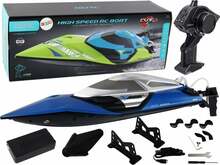 Rc paat Lean Toys High Speed, sinine, 2.4G, 30 km/h, 9 d.