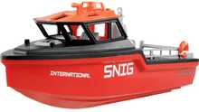 RC päästepaat Amewi Rettungsboot brushless Jetantrieb 320mm RTR, must/punane