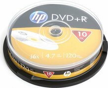 HP DVD+R hDRE00027, 4.7GB, 16x, 10 tk