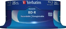 Verbatim BD-R, 25GB, 6x, 25 tk