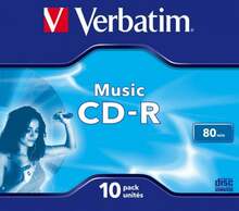 CD-R Verbatim Audio, 700MB, 16x, 10 tk