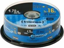 Intenso DVD+R 4111154, 4.7GB, 16x, 25 tk