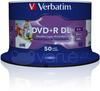 Verbatim DVD+R DL, 8.5GB, 8x, 50tk