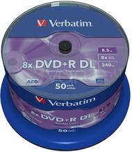 Verbatim DVD+R DL, 8.5GB, 8x, 50 tk