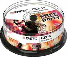 Emtec ECOC802552CB CD-R, 700MB, 52x, 25 tk