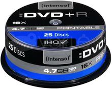 Intenso DVD+R, 4,7GB, 16x, 25 tk