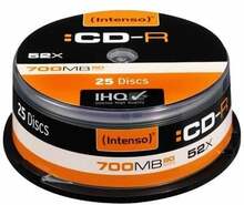 Intenso CD-R 1001124, 700MB, 52x, 25 tk