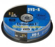 Intenso DVD+R DL, 8.5GB, 8x, 10 tk