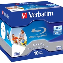 Blu-ray plaat Verbatim 43736 BD-R, 50GB, 10 tk