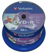 Verbatim DVD+R 43512, 4.7GB, 50 tk