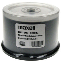 Maxell CD-R, 700MB, 52x, printimiseks, 50 tk
