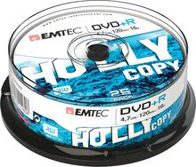 DVD+R Emtec ECOVPR472516CB, 4.7GB, 16x, 25 tk, hõbe