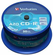 Verbatim 43745 CD-R, 700MB, 52x, 50 tk