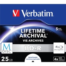Verbatim M-Disc BD-R JC, 25GB, 4x, 5 tk