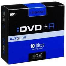 Intenso DVD+R, 4.7GB, 16x, 10 tk