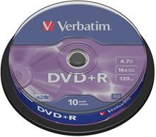 Verbatim DVD+R 43498, 4.7GB, 16X, 10 tk