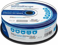 Tühi Blu-Ray plaat MediaRange MR510 BD-R DL, 50GB, 25 tk