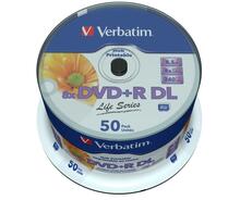Verbatim DVD+R DL 97693, 8.5GB, 50 tk