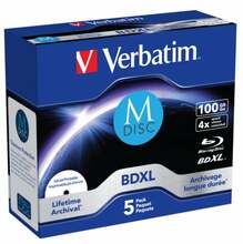 Andmekandja Verbatim 43834 BluRay M-DISC, 100GB, 5 tk