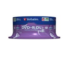 DVD+R Verbatim, 8.5GB, 8x, 25 tk