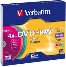 Verbatim DVD-RW 4.7GB, 5 tk