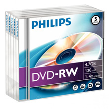 Philips DVD-RW DN4S4J05F/00, 4.7GB, 5 tk