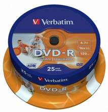 Verbatim DVD-R 43538, 4,7GB, 25 tk