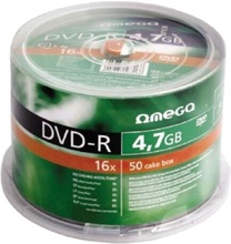 Andmekandja Omega DVD-R 56316, 4.7GB, 16x, 50 tk