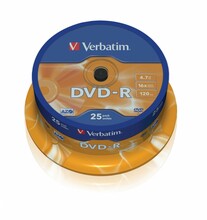 DVD+R Verbatim 43667, 4.7GB, 16x, 25 tk