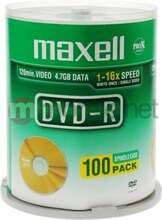 DVD-R plaadid Maxell MX275611, 4.7GB, 16x, 100 tk