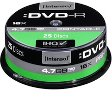 Intenso DVD-R 4.7GB, 25 tk