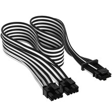 Toitekaabel Corsair CP-8920333, 600 W, 12+4 Pin PCIe Gen5, must/valge