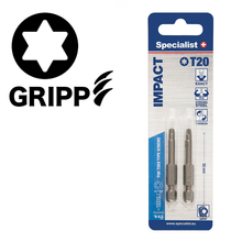 Kruvikeeraja otsikute komplekt Specialist+ Torx Grip T20, 50 mm, 2 tk