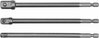 Adapterite komplekt YATO YT-04628, 1/4 - 3/8 - 1/2, 150 mm, 3 tk