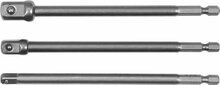 Adapterite komplekt YATO YT-04628, 1/4 - 3/8 - 1/2, 150 mm, 3 tk