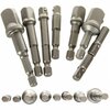 Adapterite komplekt kruvikeerajale KRAFTDELE 1/4 + 3/8 + 1/2, 8 tk