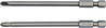 Kruvikeeraja otsikute komplekt Yato YT-0496, NR1, NR3, 100 mm, 2 tk